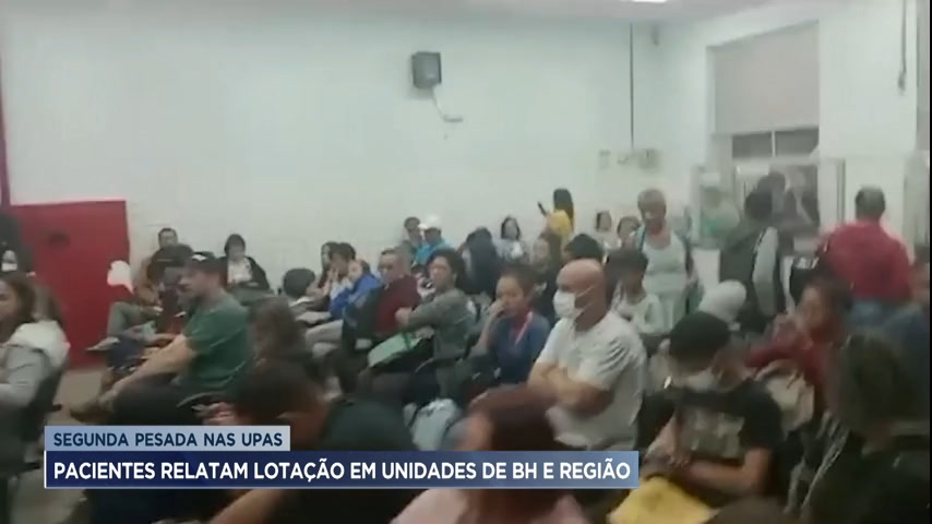 Vídeo: Pacientes relatam lotação em unidades de saúde de BH e região