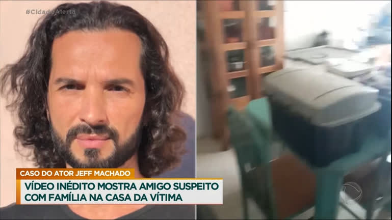 Vídeo: Vídeo mostra amigo suspeito de matar Jeff Machado na casa da família da vítima
