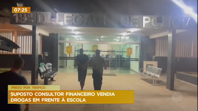 Vídeo: Consultor financeiro é preso traficando drogas na frente de escola em Ceilândia (DF)