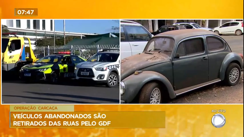 Vídeo: Operação Carcaça: veículos abandonados são retirados das ruas pelo GDF