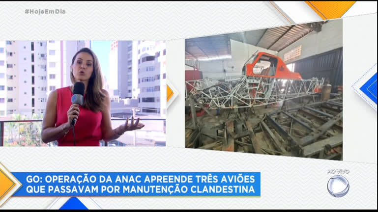 Vídeo: Anac descobre manutenção clandestina de aviões em Goiás