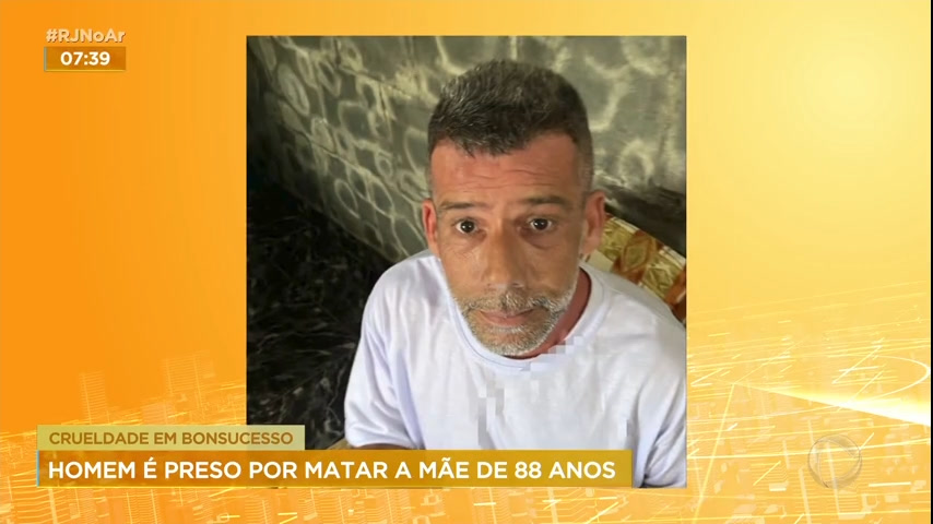 Vídeo: Filho é preso após matar mãe espancada dentro de casa, na zona norte do Rio
