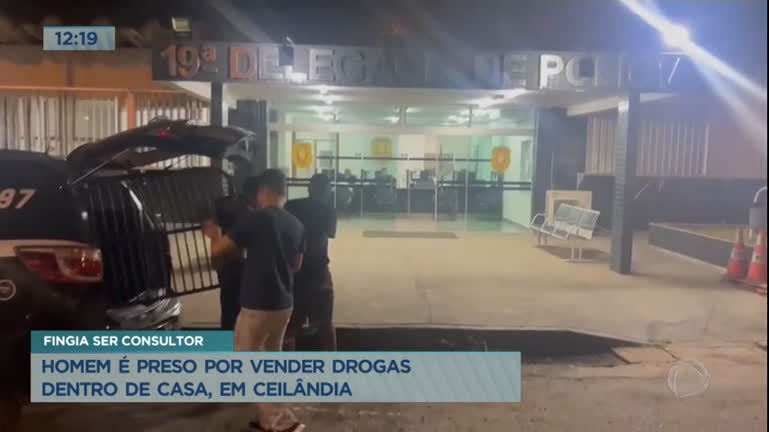 Vídeo: Consultor financeiro é preso traficando drogas em Ceilândia (DF)