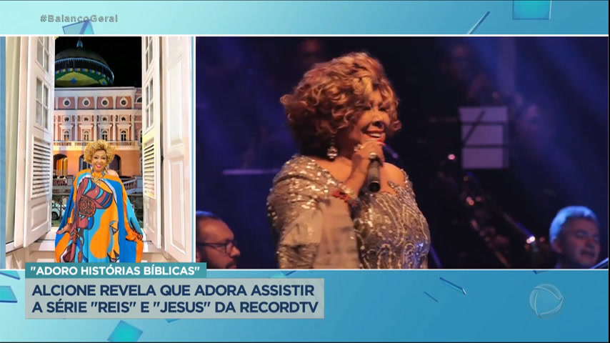Vídeo: Alcione diz que adora acompanhar Reis e Jesus na Record TV