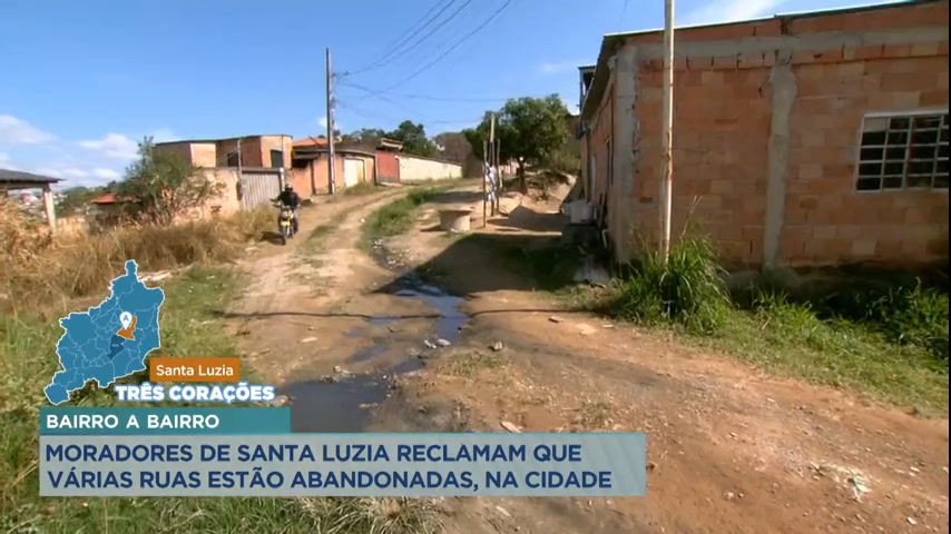 Vídeo: Bairro a Bairro: moradores de Santa Luzia (MG) denunciam ruas estão abandonadas