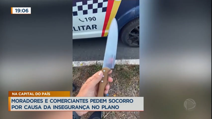 Vídeo: Moradores pedem maior policiamento na região do Plano Piloto