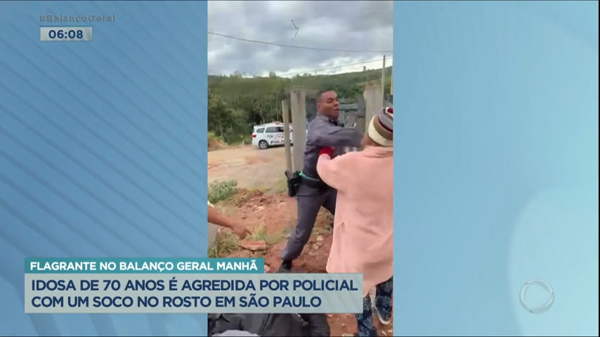 Vídeo: Policial agride idosa durante ocorrência de demarcação de terra