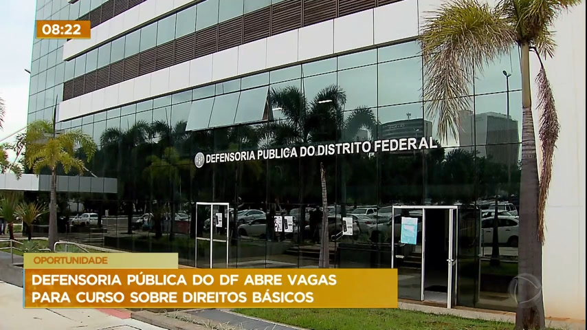 Vídeo: Defensoria Pública do DF abre vagas para curso sobre Direitos Básicos