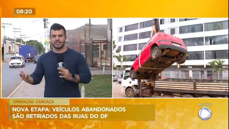 Vídeo: Operação Carcaça: governo recolhe veículos abandonados nas ruas do DF