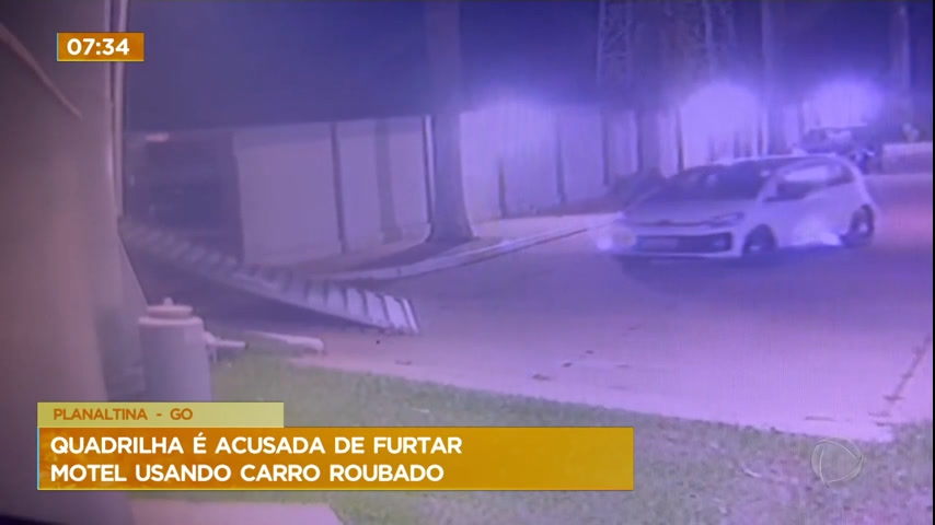 Vídeo: Quadrilha é presa suspeita de roubar motel em Planaltina (GO)