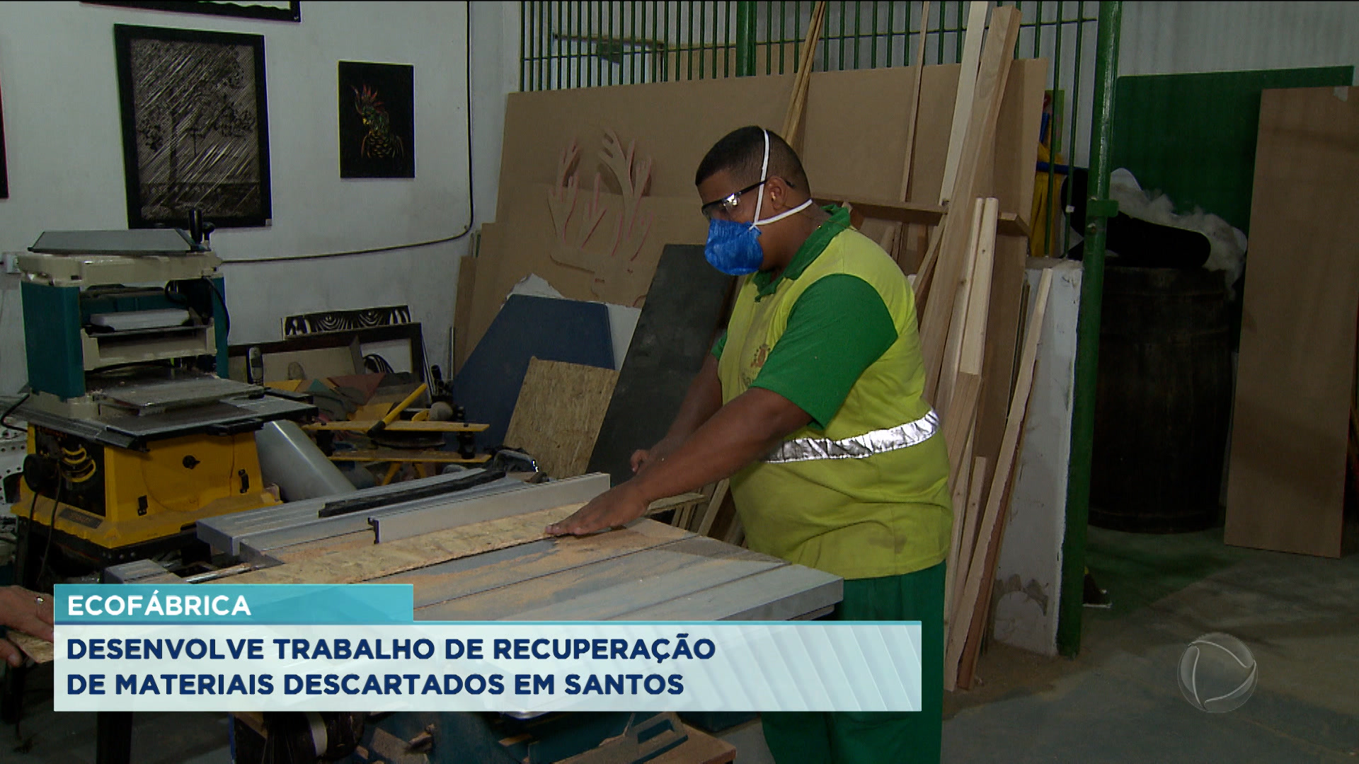Vídeo: Ecofábrica desenvolve trabalho de recuperação de materiais