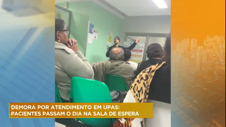 Vídeo: Pacientes passam o dia na sala de espera em UPAs de BH e região