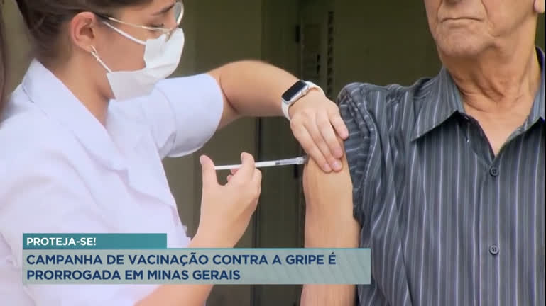 Vídeo: Campanha de vacinação contra a gripe é prorrogada até o final de julho em MG