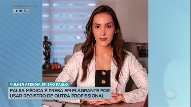Vídeo: Falsa médica é presa em SP por usar registro de outra profissional
