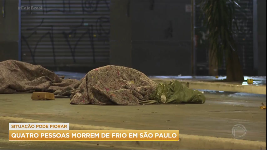 Vídeo: Quatro pessoas morrem de frio em menos de 72 horas em São Paulo