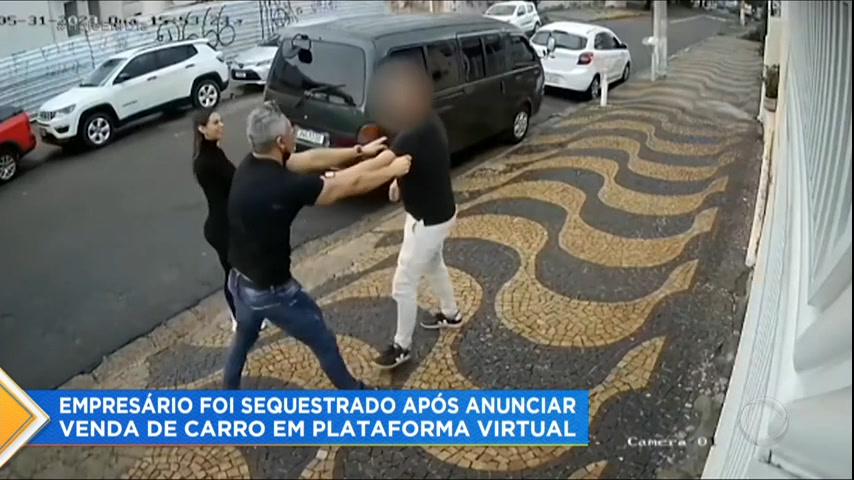 Vídeo: Empresário é sequestrado após marcar encontro para vender carro