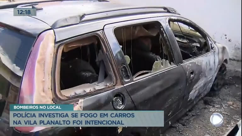 Vídeo: Polícia investiga se incêndio em carros na Vila Planalto (DF) foi intencional