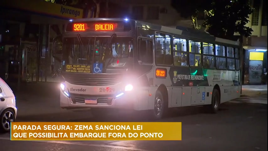 Vídeo: Zema sanciona lei que possibilita embarque fora do ponto de ônibus durante a noite