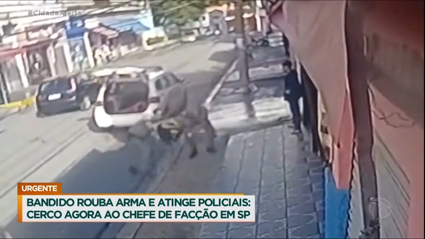 Vídeo: Suspeito de desarmar e atirar em dois PMs é preso em SP