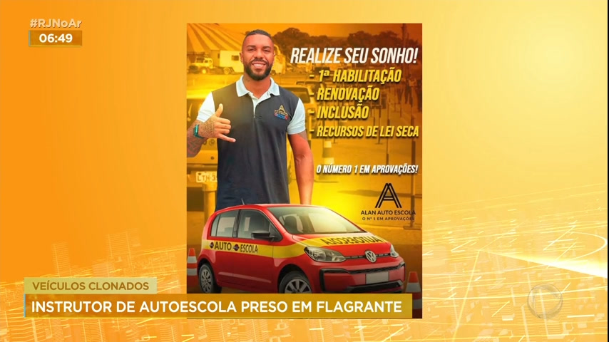 Vídeo: Instrutor de autoescola é preso em flagrante com veículos clonados na zona oeste do Rio