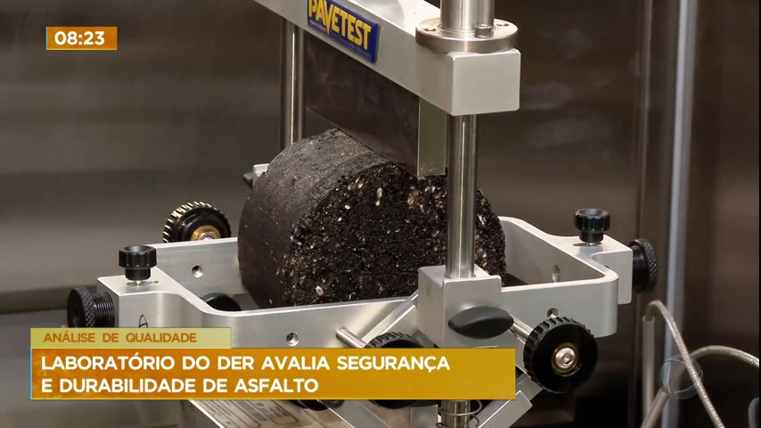 Vídeo: Laboratório do DER avalia segurança e durabilidade de asfalto; conheça processo