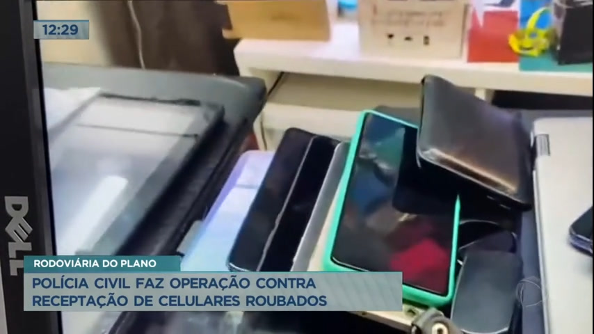 Vídeo: Polícia Civil faz operação contra receptação de celulares roubados