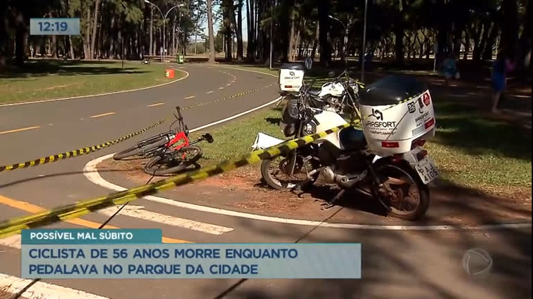 Vídeo: Ciclista de 56 anos morre enquanto pedalava no Parque da Cidade em Brasília