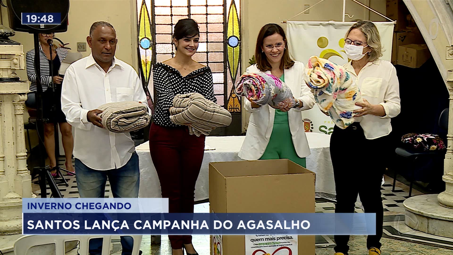 Vídeo: Santos lançou a campanha do agasalho 2023