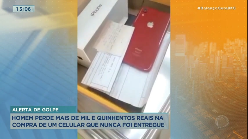 Vídeo: Homem perde mais de R$ 1500 na compra de um celular que nunca foi entregue