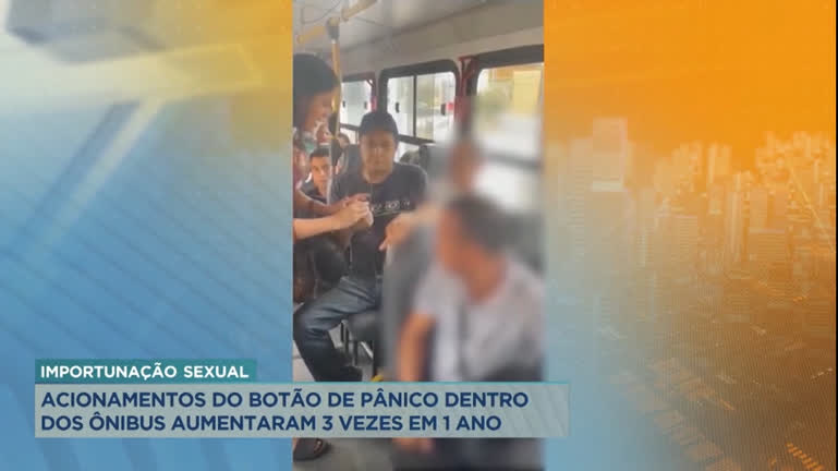 Vídeo: Acionamentos do botão de pânico dentro dos ônibus aumentaram três vezes em BH