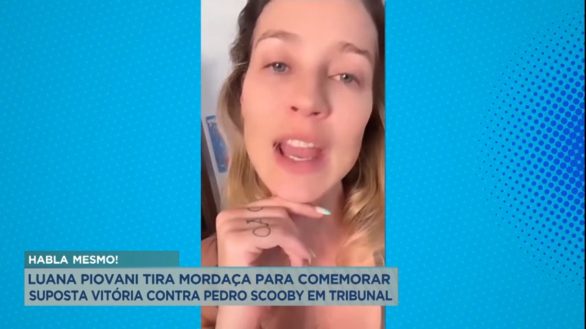 Vídeo: A Hora da Venenosa: Luana Piovani comemora suposta vitória contra Pedro Scooby em tribunal