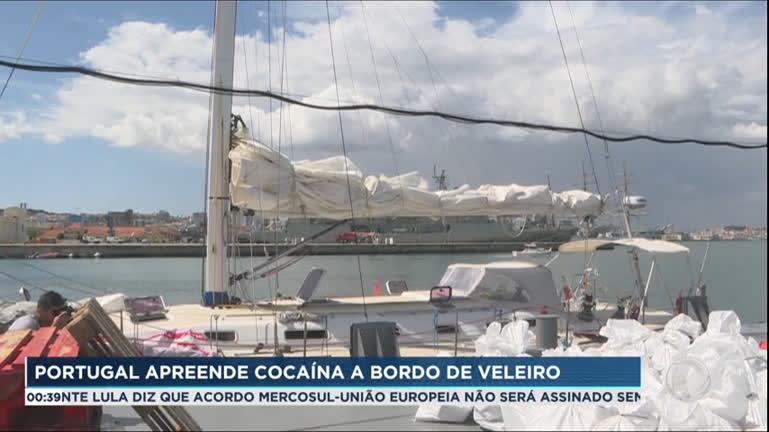 Vídeo: Portugal apreende cerca de 1 tonelada de cocaína em veleiro