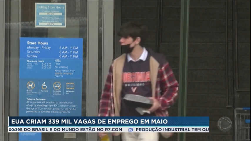 Vídeo: Estados Unidos criam 339 mil vagas de emprego em maio