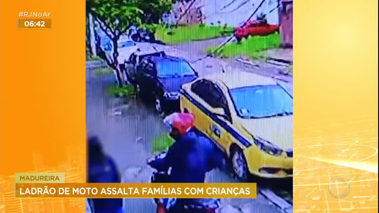 Vídeo: Ladrão causa medo por assaltar famílias na zona norte do Rio