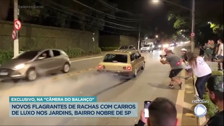 Vídeo: Câmera do Balanço mostra novos flagrantes de rachas em área nobre de SP