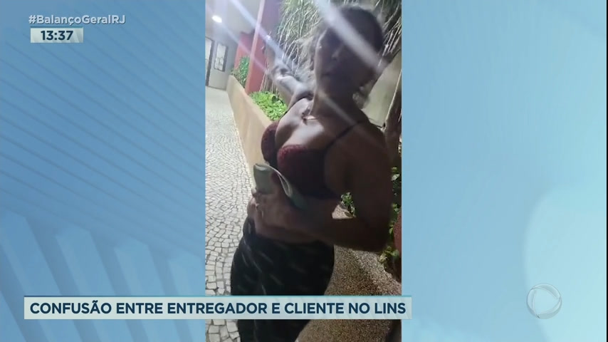 Vídeo: Entregador é recebido com agressividade por cliente por não subir até apartamento no Rio