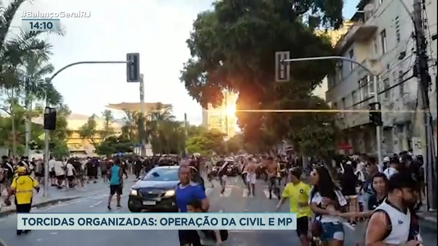 Vídeo: Polícia Civil faz operação para evitar brigas de torcidas organizadas no RJ