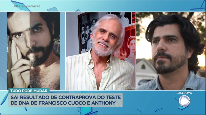 Vídeo: Exame de DNA confirma que Anthony Júnior não é filho de Francisco Cuoco