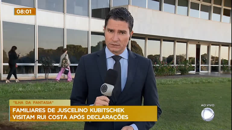 Vídeo: Familiares de Juscelino Kubitschek visitam Rui Costa após declarações sobre Brasília