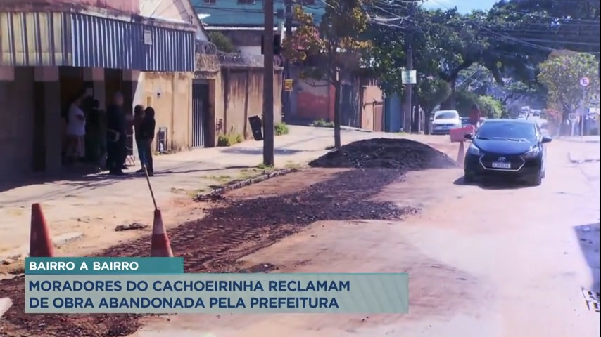 Vídeo: Bairro a Bairro: moradores do Cachoeirinha reclamam de obra abandonada pela prefeitura
