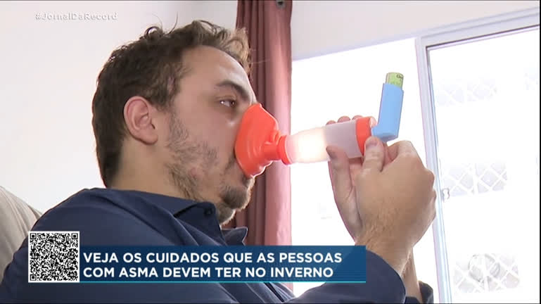 Vídeo: Queda das temperaturas no país deve aumentar o número de internações em decorrência da asma
