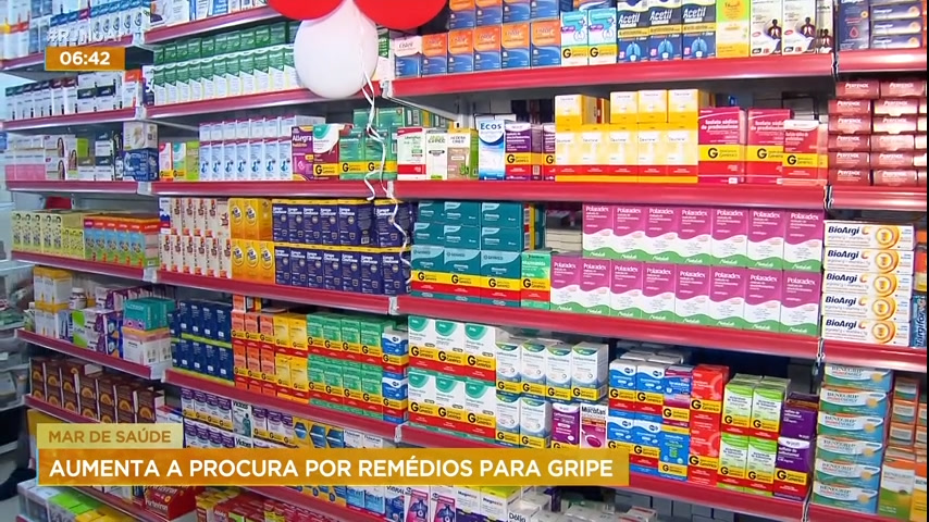 Vídeo: Mar de Saúde: procura por remédios para gripe aumenta no Rio