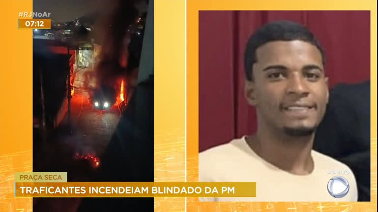Vídeo: Criminosos incendeiam blindado da polícia em comunidade na zona oeste do Rio
