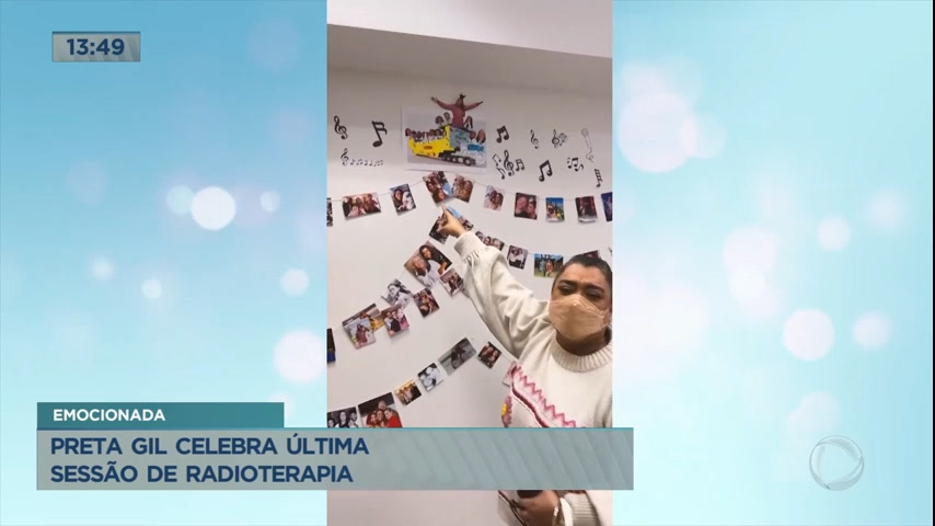 Vídeo: Emocionada, Preta Gil celebra última sessão de radioterapia