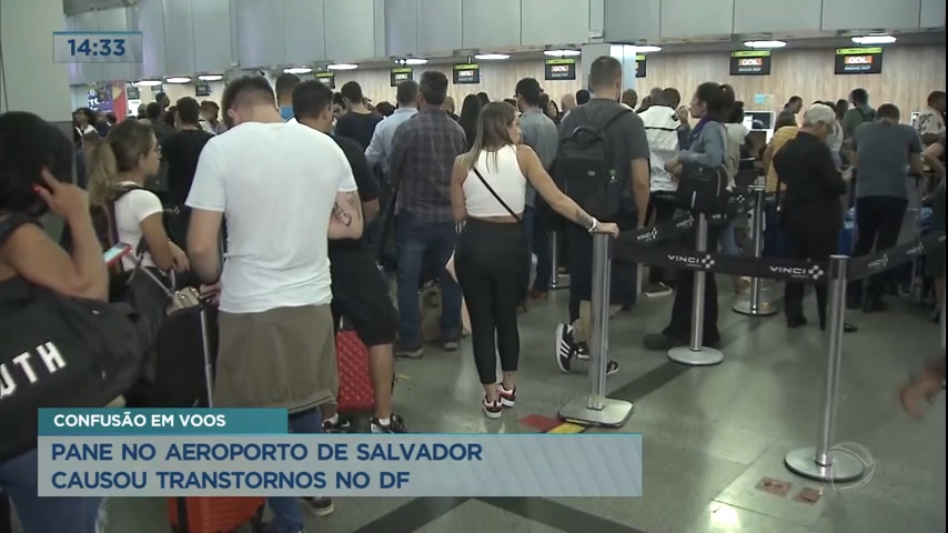 Vídeo: Pane no aeroporto de Salvador causa transtornos no DF