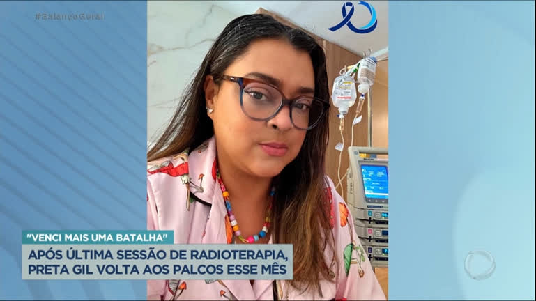 Vídeo: Preta Gil comemora fim das sessões de radioterapia e anuncia volta aos palcos