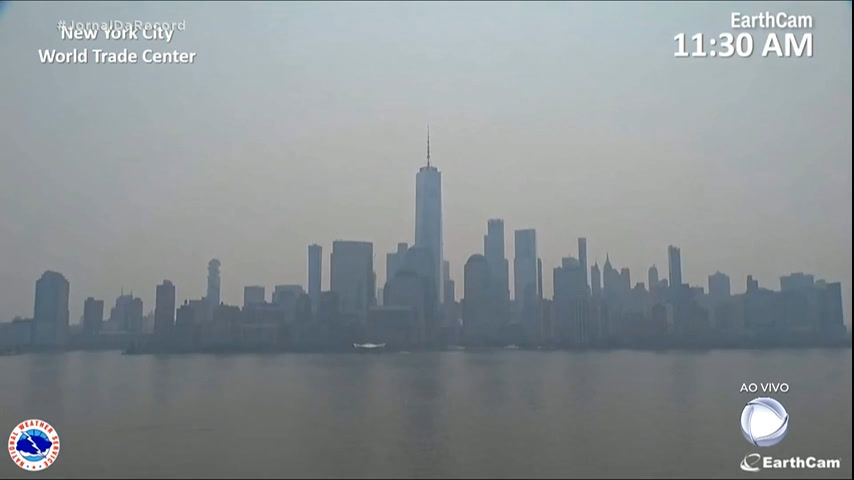 Vídeo: Nova York é tomada por fumaça densa vinda de incêndios no Canadá