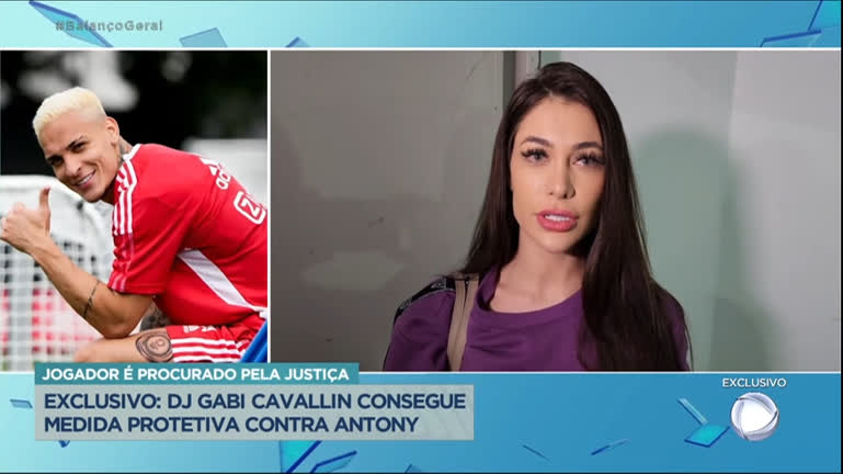 Vídeo: DJ Gabi Cavallin consegue medida protetiva contra jogador Antony, da Seleção Brasileira