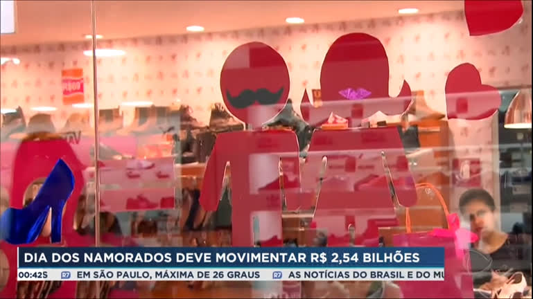 Vídeo: Dia dos Namorados deve movimentar mais de R$ 2,5 bilhões neste ano