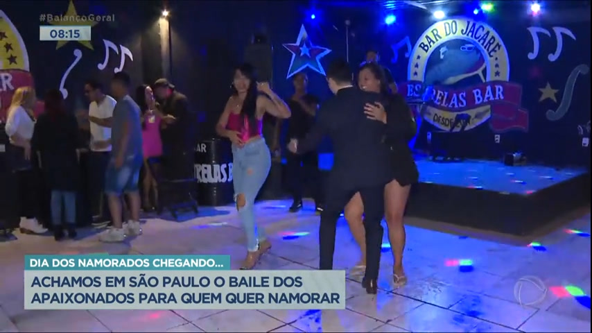 Vídeo: Balanço Geral acha bailão para quem quer aproveitar Dia dos Namorados em SP